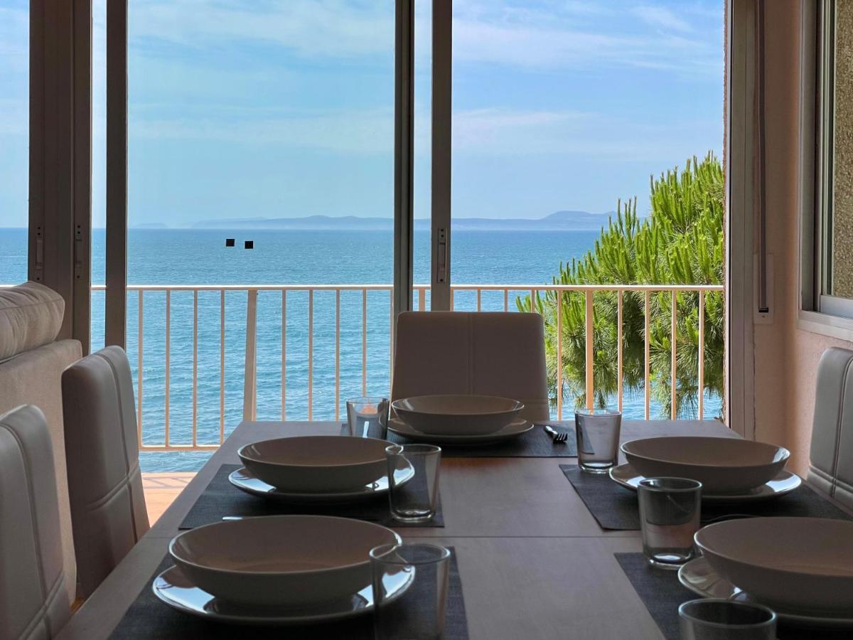 Luminoso Apartamento Frente Al Mar Con Piscina Roses Eksteriør bilde