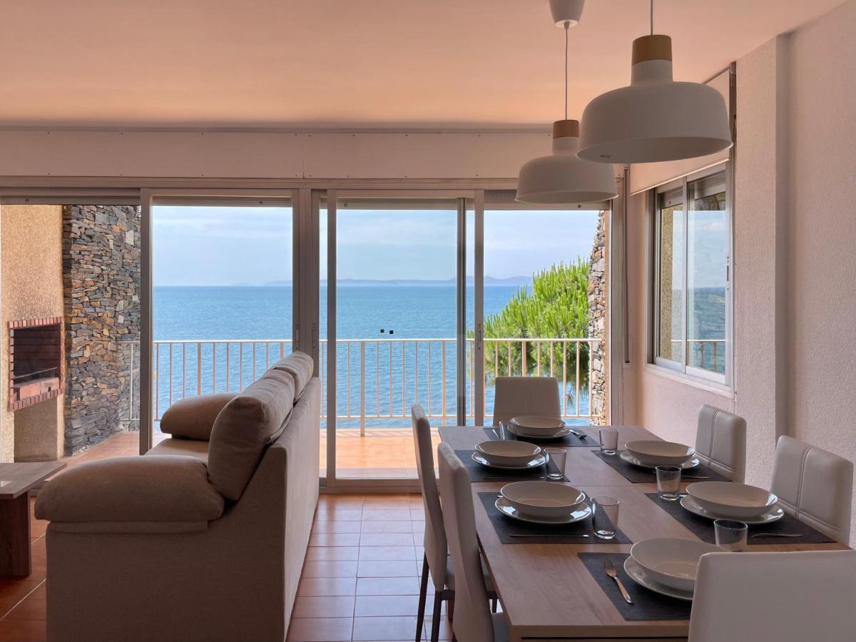 Luminoso Apartamento Frente Al Mar Con Piscina Roses Eksteriør bilde