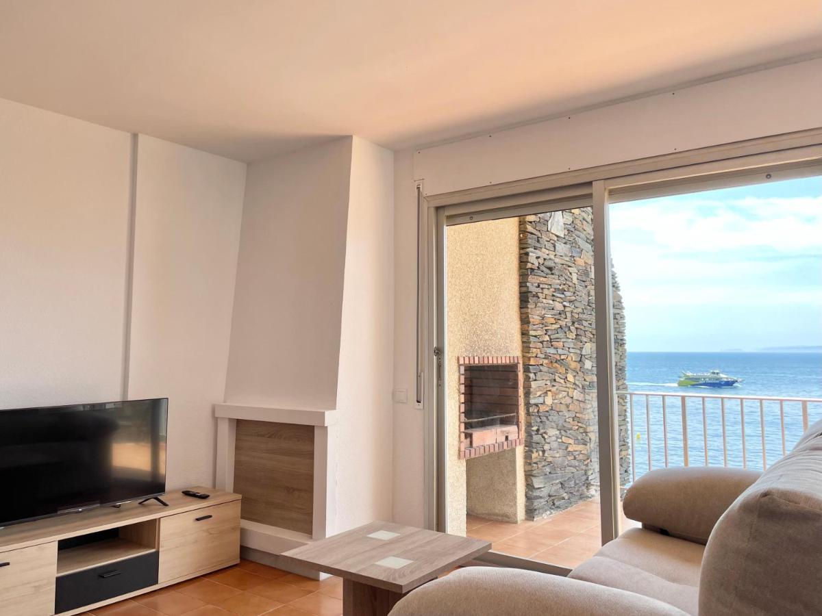 Luminoso Apartamento Frente Al Mar Con Piscina Roses Eksteriør bilde